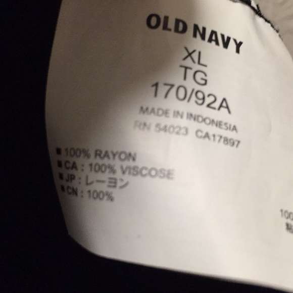 Old Navy Black Pull On Drawstring Tapered Ankle Dress Pants Size XL New W/O Tag - Picture 7 of 7